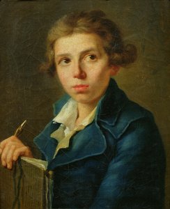 Jacques-Louis Davidin (1748-1825) muotokuva nuorena